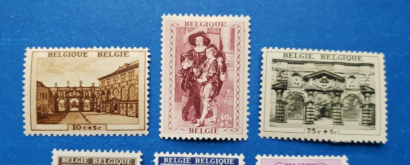 Belgium Stamps, Scott B241B243, B245B247 Short Set Mint And Hinged eBay