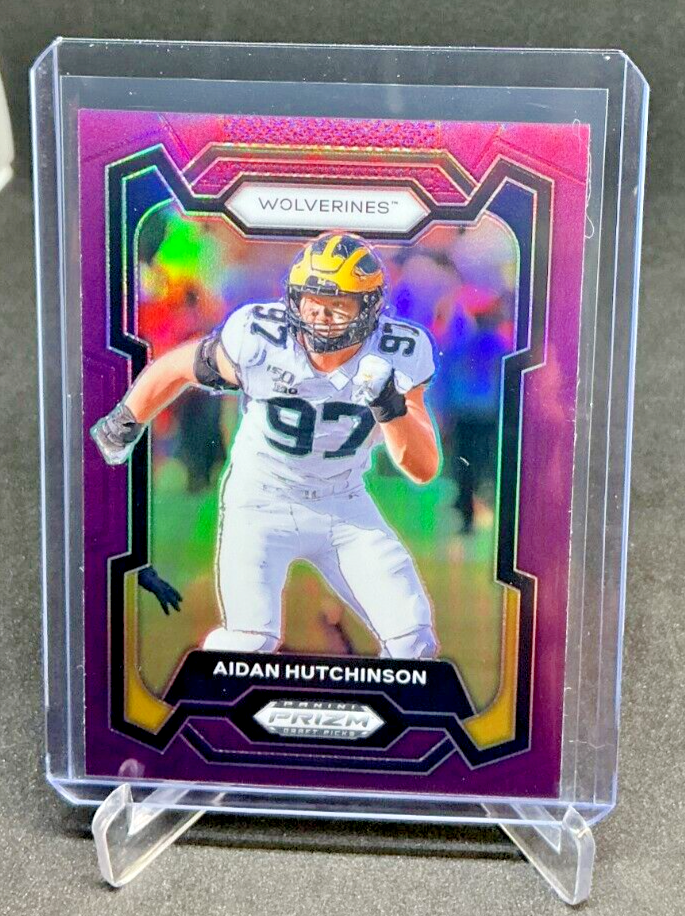 2024 Prizm Draft Picks AIDAN HUTCHINSON Purple Prizm 38/75 #42