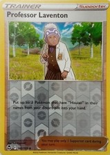 162/195 PROFESSOR LAVENTON REVERSE HOLO SILVER TEMPEST POKEMON CARD