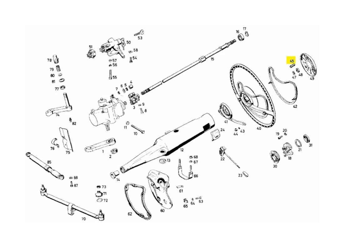 A1114640024 MERCEDES W108 W109 W110 W111 W112 STEERING WHEEL 