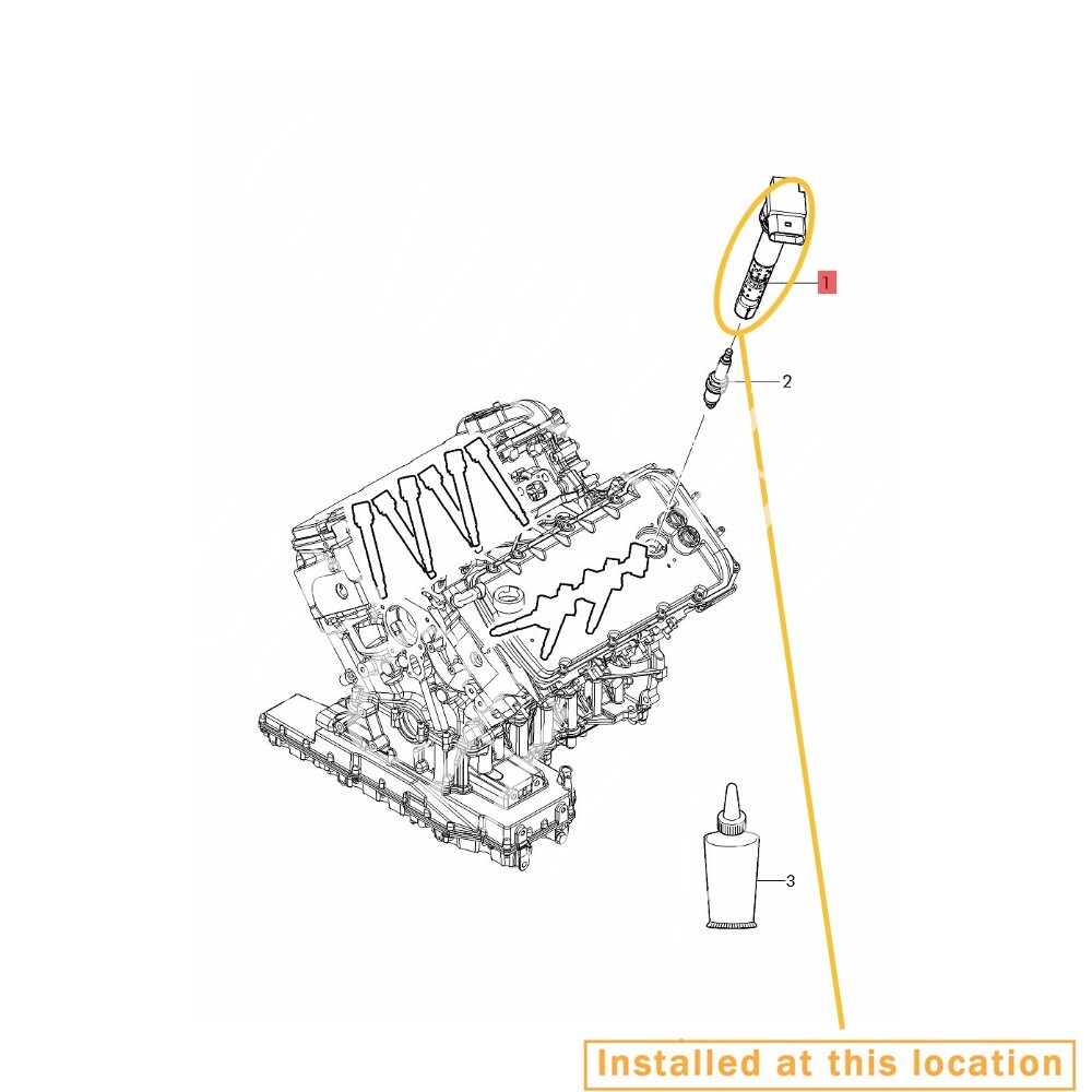 For Bentley Continental W12 Engine Ignition Coil Ignition Pencil Coil 07C905715A