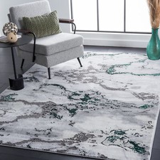 Safavieh Power Loomed Craft Collection Grey / Green Area Rugs - CFT860G