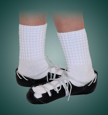 Poodle Socks - Irish Dance - Cotton - large size for teens 13 - 18 - Feis Dress
