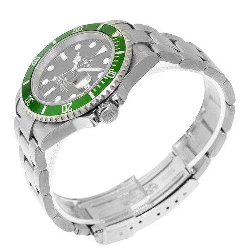 Rolex Submariner Date 40mm Stahl schwarzes Zifferblatt & grüne Lünette "Kermit" 16610LV - Bild 3 von 11