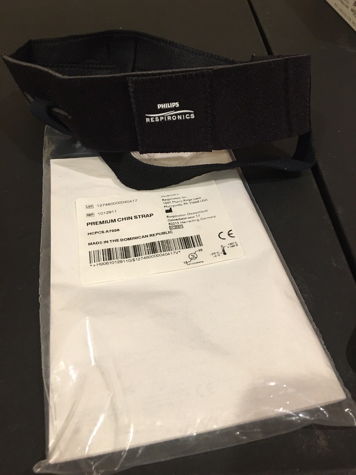 Philips Respironics Premium CPAP Chin Strap REF 1012911 Sleep Aid Black NEW eBay