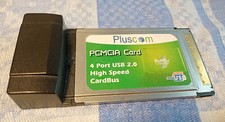 Scheda Pluscom PCMCIA 4 porte adattatore USB 2.0 Cardbus U4PCB-NEC720101
