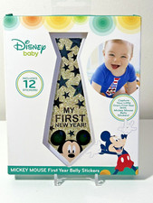 Disney Baby Mickey Mouse First Year Belly Stickers 12 Open Box NIP Complete