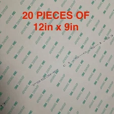 20pcs, 3M, 7953MP, Membrane Switch Spacer, Clear, (12in x 9in) 200MP