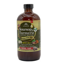 Soursop  Turmeric Living Detox Bitters By Essential Palace 5 In 1 Herbal Tonic