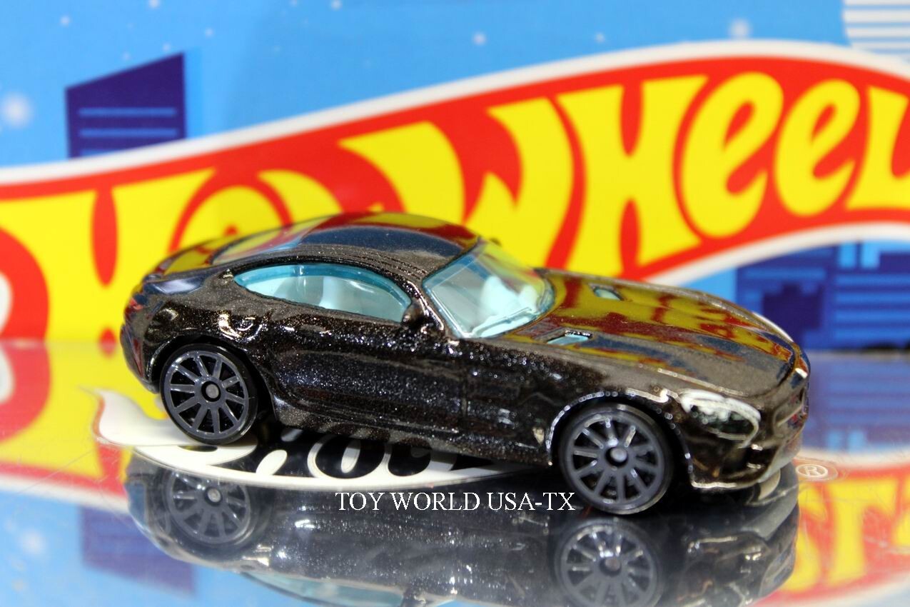 2018 Hot Wheels #142 Nightburnerz '15 Mercedes-AMG GT black