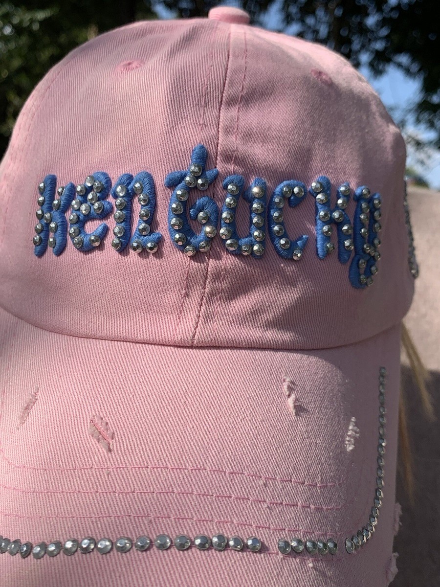 777 Lucky KENTUCKY WILDCATS pink Bling Tattered Baseball Hat