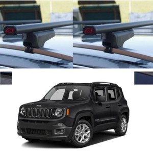 Barre Portatutto Per Tetto Jeep Renegade 2017 - 135 Cm, Alluminio, Con Serratura, Omologate - Foto 2