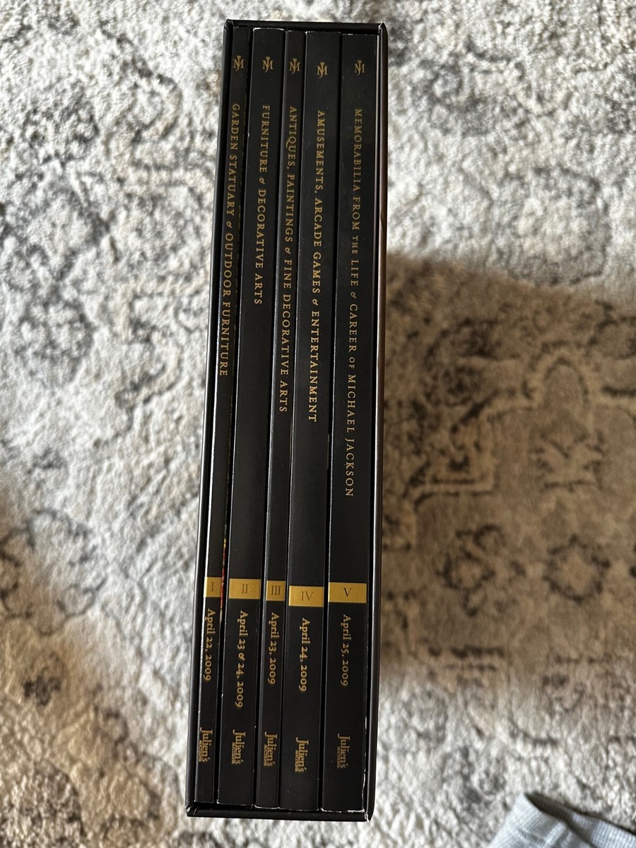 RARE Michael Jackson JULIEN'S AUCTION CATALOG Box Set | eBay