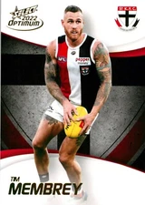 2022 ST KILDA SAINTS AFL Card TIM MEMBREY Optimum