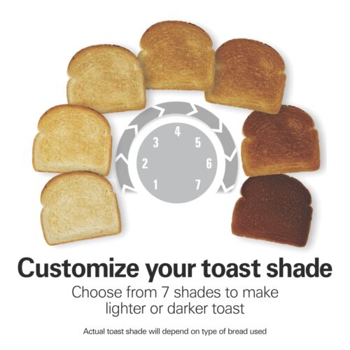 Hamilton Beach 4 Slice Toaster with Extra-Wide Slots Stainless Steel 24796 - Picture 2 of 8