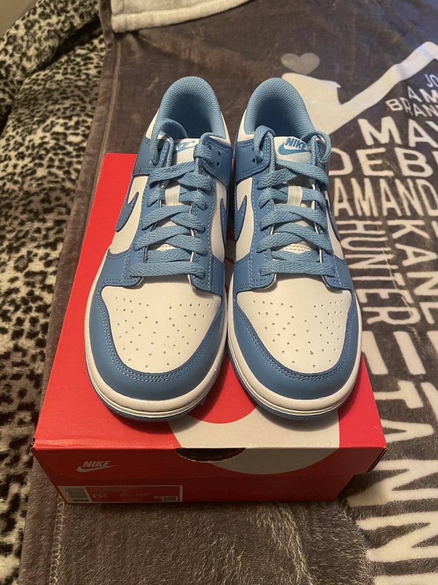 Nike Dunk Low UNC University Blue GS Size 7Y Brand New