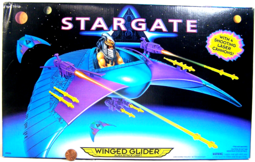Hasbro Stargate geflügeltes Segelflugzeug Alien Angriffsschiff #89026 1994 China SZR - Bild 1 von 3