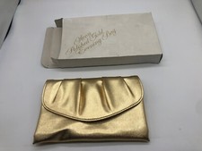 Vintage Avon Polished Gold Evening Bag Purse New in Box