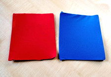 Stretchable Book Covers Red, Blue Set of 2 - 8 x 9