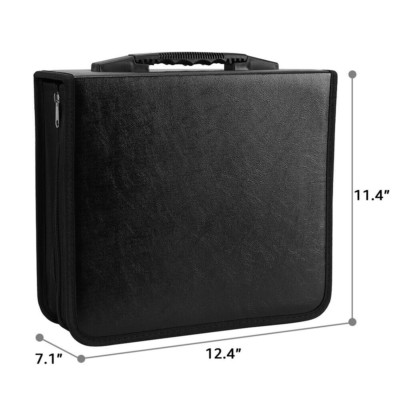 128/240/400/520 Disc CD/DVD Wallet Binder Book Sleeves Storage Bag Carrying Case