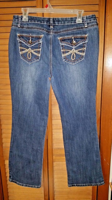 womens jeans with embellished pockets