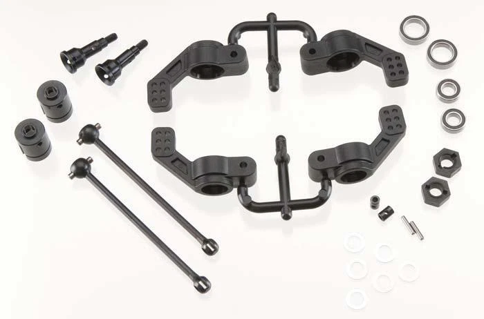 Tekno RC M6 Front & Rear Driveshafts & Steering Block Set Stampede/Slash 4x4 - Image 3 of 3