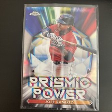 2021 Topps Chrome Jose Ramirez Prismic Power  #PP-9 Cleveland Indians