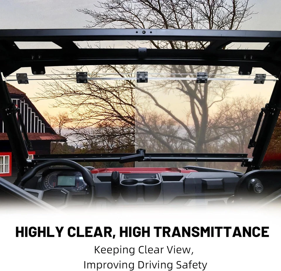 2-IN-1 Front Flip Windshield Vent for Polaris Ranger XP 1000/1000 Crew 2014-2025 - Image 3 of 4