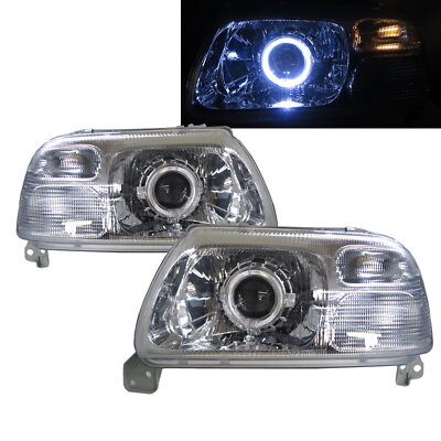 Grand Nomade 1998-2005 SUV 3D/5D Guide LED Halo Headlight Chrome for SUZUKI LHD