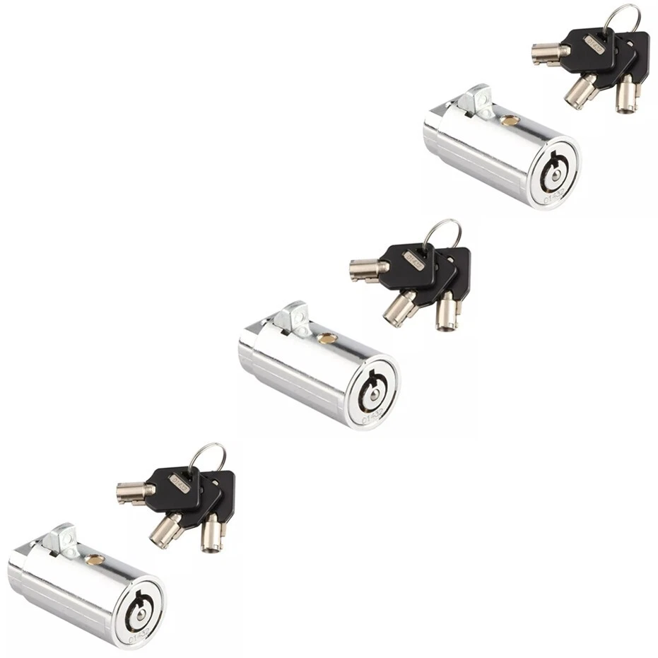 AYYK LOCK 3 Keyed Different Tubular Lock Cylinders for Vending Machine T-Handle