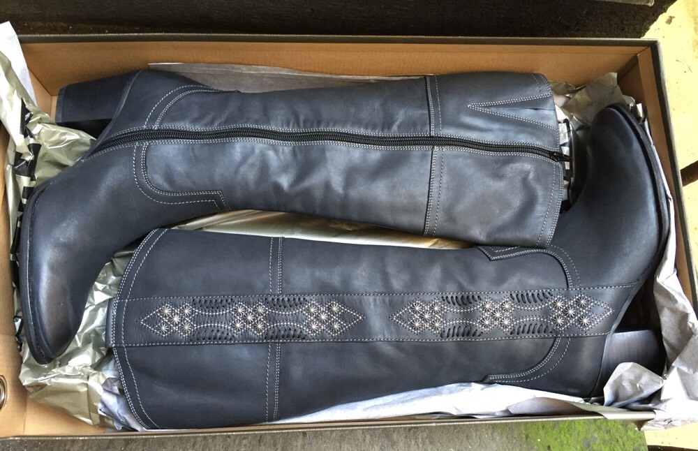 Bottes En Cuir Noir Mam'zelle Taille 37 - Destockage Neuf Avec Emballage, Talon 2-7 Cm, Style Enfilage