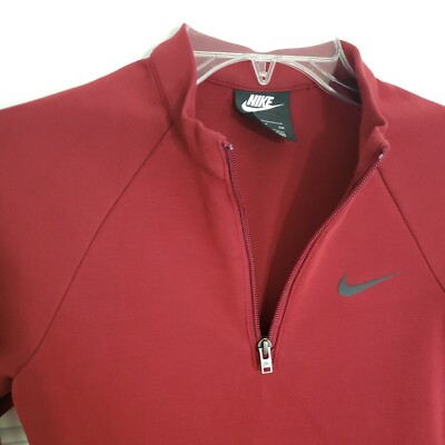 Nike Sportswear Long-Sleeve Dress Burgundy Red Wine CJ6349-677 Size Small |  eBay
