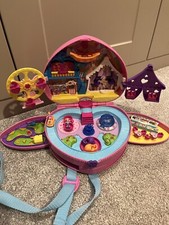 Polly Pocket Funfair Backpack Playset 2019 Mattel Excellent Condition Accesories