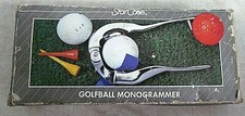 VINTAGE STAR CASE GOLF BALL MONOGRAMMER CIB Unused
