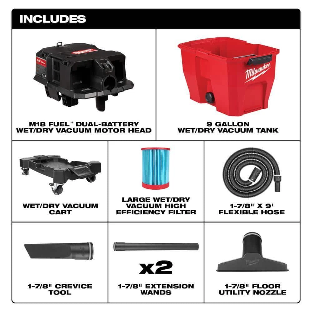 Milwaukee shop 2024 vac with battery