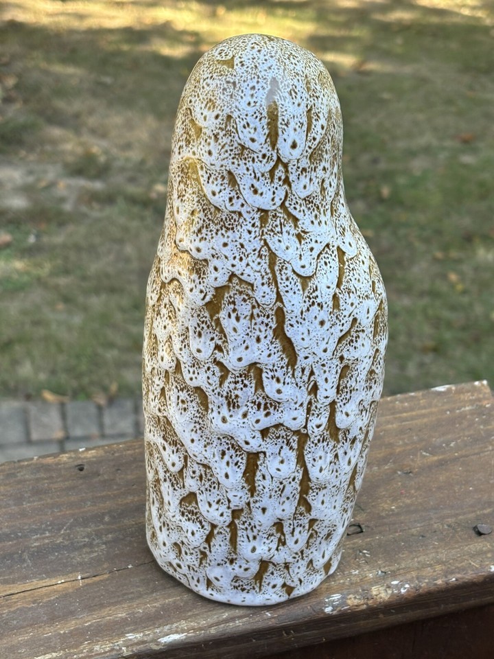 Vintage Pigeon Pottery Tennessee Barn Owl Lava Glaze 9" eBay