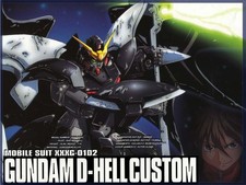 Gundam anime mobile suit wing deathscythe hell Custom Gaming Mat Desk 1079