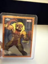 Topps 2025 Deadpool Chrome Sabretooth Original Art Card TO-10 Tanmay Mandal