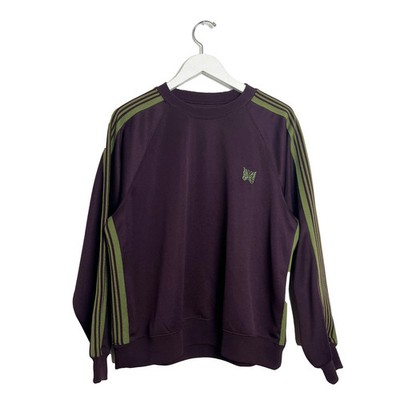 Needles Track Crew Neck Poly Smooth Sweatshirt Small