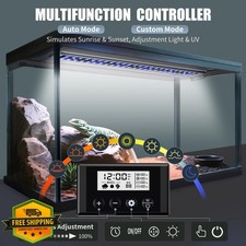 EnchOrch 18in Reptile LED UVA UVB Light Timer Dimmable Bearded Dragon Turtle