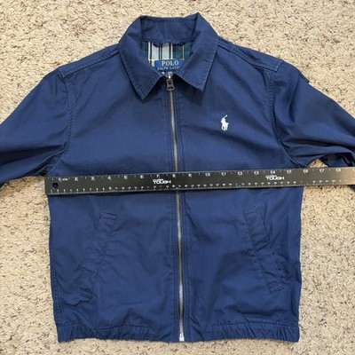 Polo Ralph Lauren The Bayport Cotton Poplin Jacket Navy Blue Size