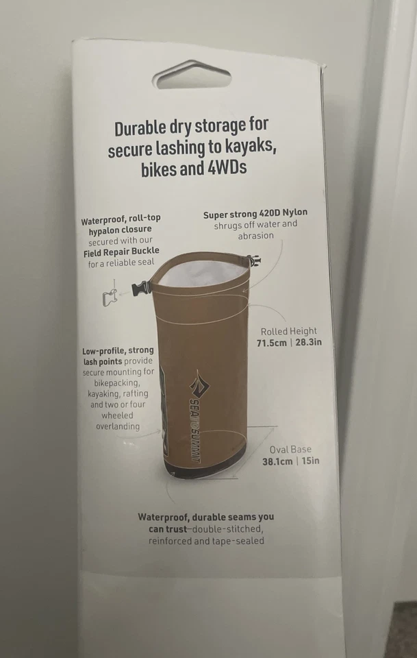 Sea to Summit Big River Dry Bag 65L Waterproof Heavy Duty  (Blue) new In Box - Image 3 of 4