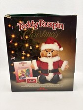 Vintage Teddy Ruxpin Christmas Santa Suit Book  Cassette Worlds of Wonder WOW