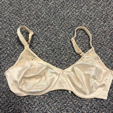 Vintage Bali Bra Ivory Underwire Unlined 34D