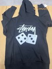 Stussy Men's Classic Black Long-Sleeve Hooded Sweatshirt M — photo 4