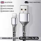 Fast USB Charging Cable For iPhone 14 13 12 11 X 8 7 Heavy Duty Braided Wire
