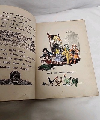 Antique Father Gander,s Rhymes & Jingles Book 1901. Signed