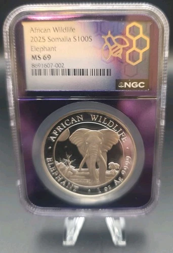 2025 Somalia Silver Elephant 1 oz — photo from the most recent tracked eBay sale