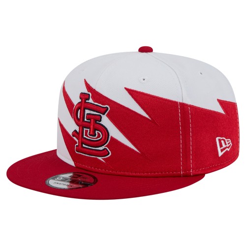 Men's New Era Red/White St. Louis Cardinals Jagged 9FIFTY Snapback Hat - 第 1/6 張圖片