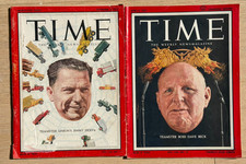 JIMMY HOFFA & DAVID BECK Teamster Bosses Mafia TIME MAGAZINE 1957 News Stand